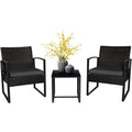 2-Personen-Outdoor-Möbelset mit Couchtisch
