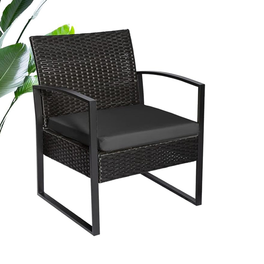 2-Personen-Outdoor-Möbelset mit Couchtisch