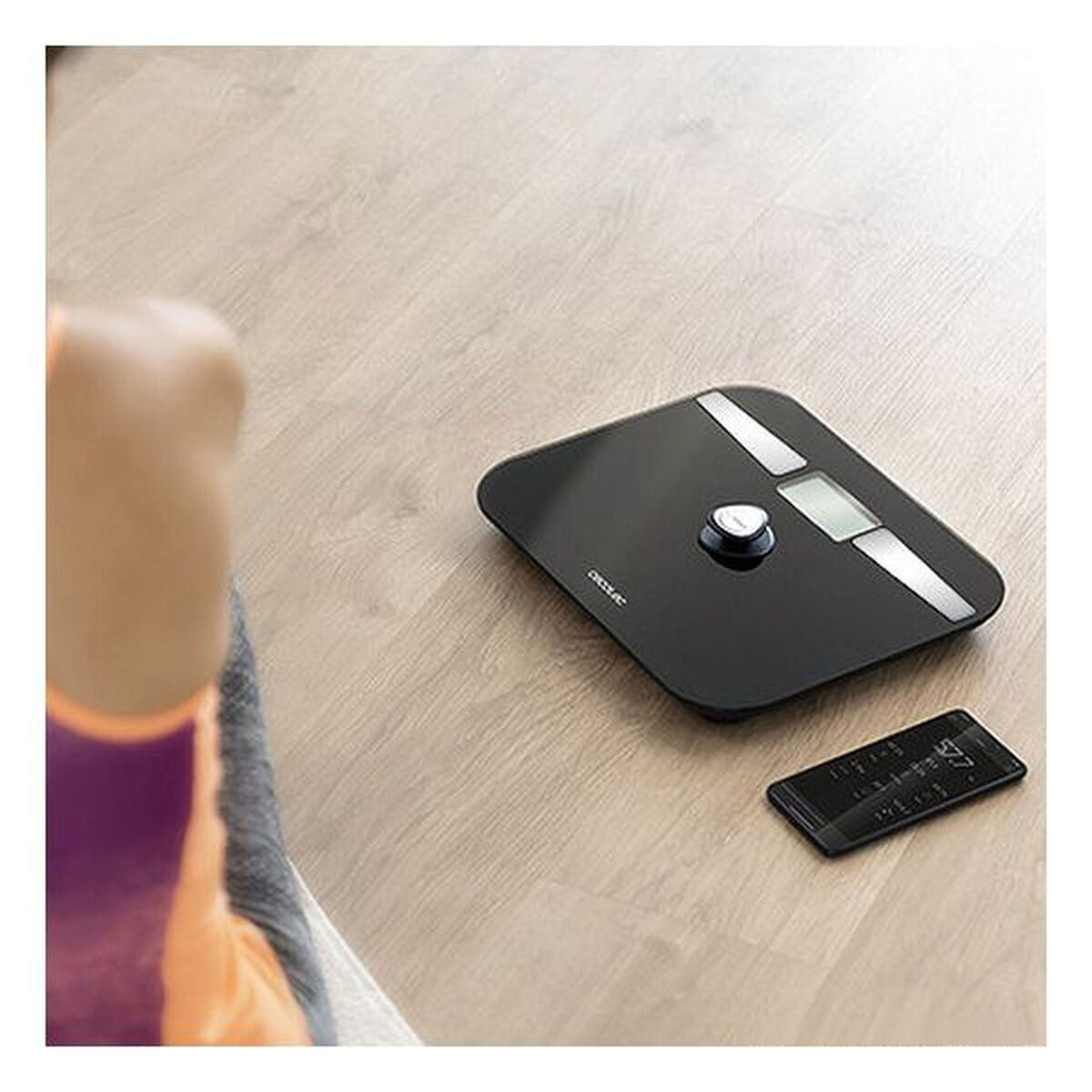 Digital Bathroom Scales Cecotec EcoPower 10200 Smart Healthy LCD Bluetooth 180 kg Black-1