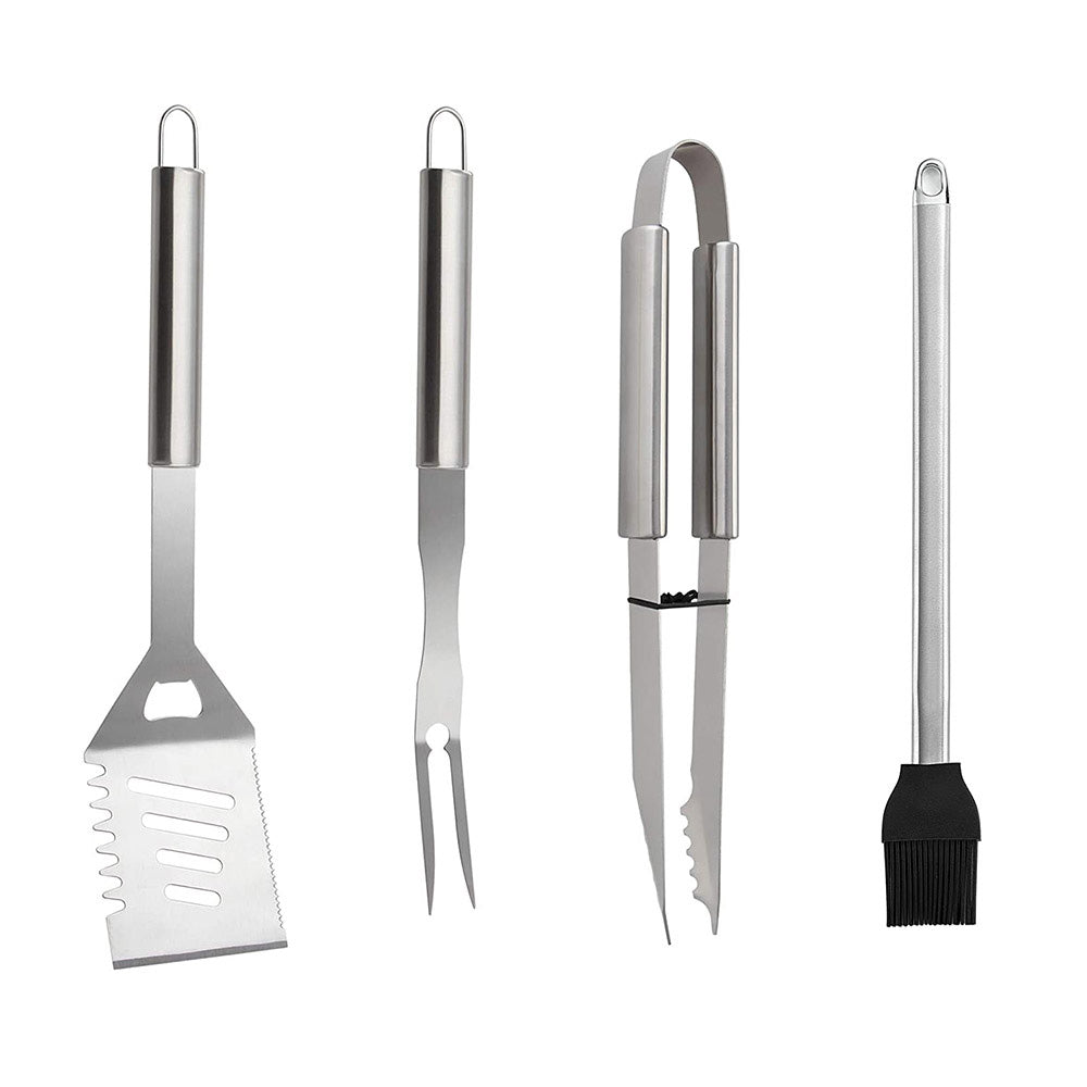 Profi-Grillbesteck-Set (25-teilig) in praktischer Tragetasche – Inkl. Grillhandschuh – Komplettes Zubehör für Fleisch, Fisch & Gemüse